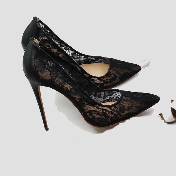 Shoes Black Lace Heals Dress Shoes Poshmark